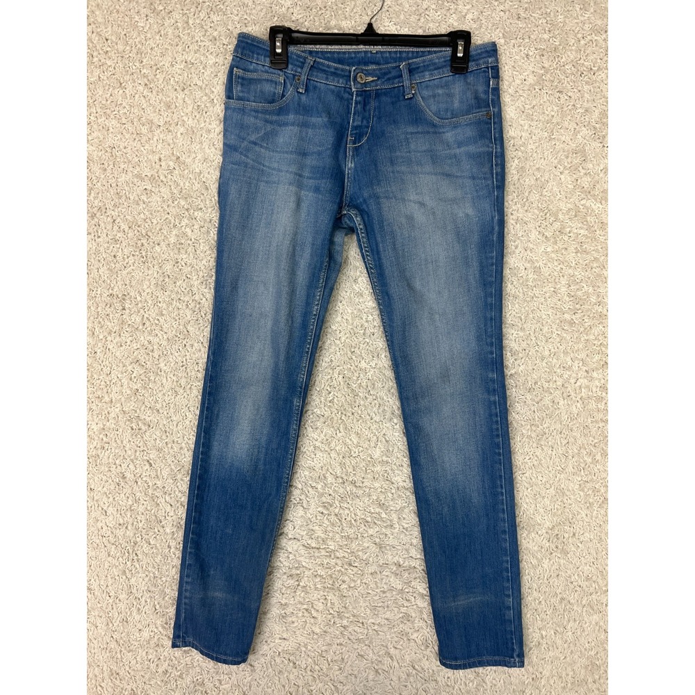 Levis 596 Jeans Womens Size 30 Blue Straight Casual Low Rise Denim Comfort